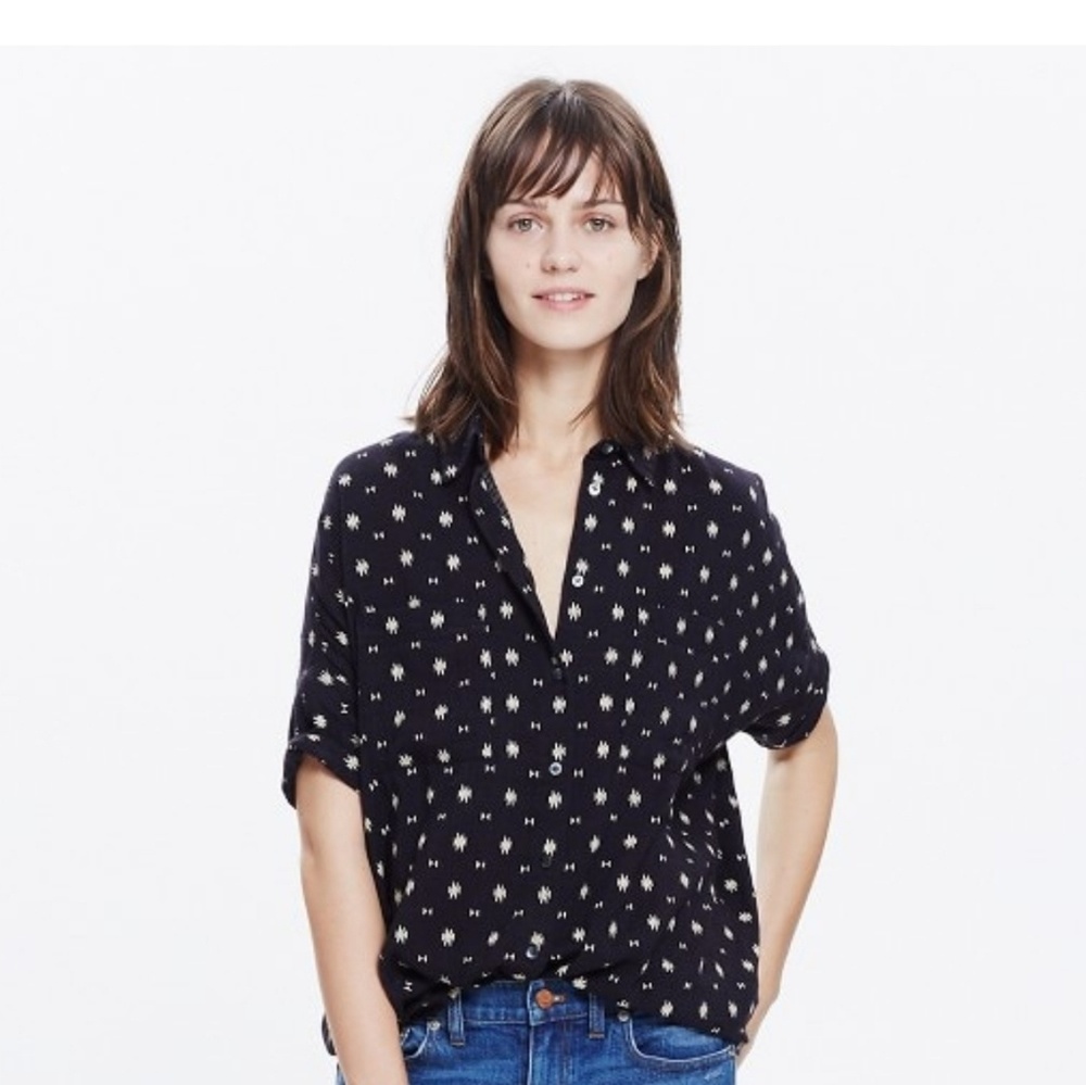 Madewell Courier Shirt in Orsa Print small